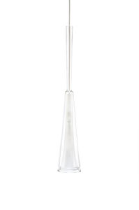 lampada a sospensione / moderna / in nichel / in vetro soffiato