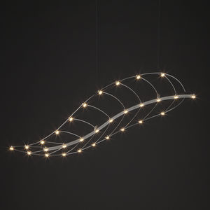 lampadario design originale / in nichel / in bronzo / LED