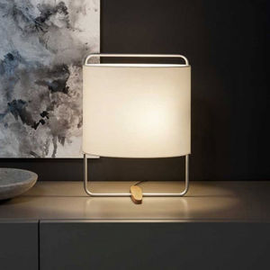 lampada da tavolo / moderna / in metallo / in raso