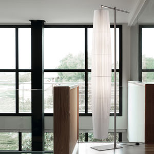 colonna luminosa moderna / in metallo / in tessuto / in poliestere