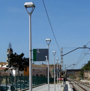 lampione urbano / classico / in ghisa di alluminio / LED