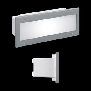 luce da incasso a muro / fluorescente compatta / LED / rettangolare