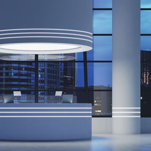 profilo luminoso da incasso / LED / sistema d'illuminazione modulare / contract