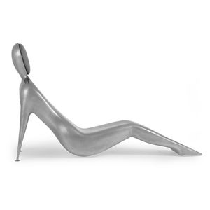 chaise longue design originale / in alluminio / in ottone