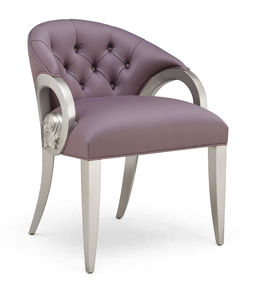 poltrona classica / in pelle