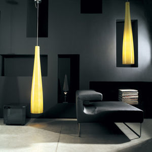 lampada a sospensione / moderna / in vetro / da interno