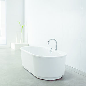 vasca da bagno da appoggio / ovale / in acrilico