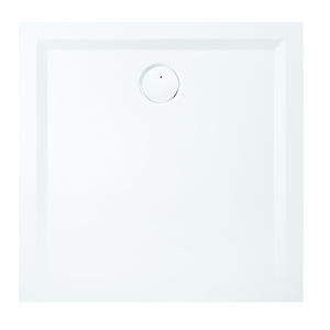 piatto doccia quadrato / ghisa minerale / ultrapiatto / senza barriere architettoniche