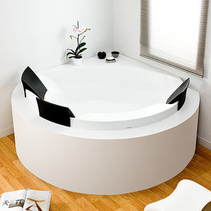vasca da bagno da appoggio / d'angolo / in acrilico / doppia