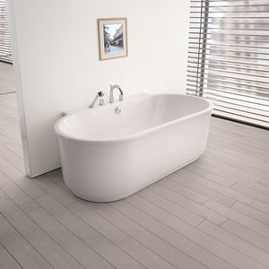 vasca da bagno da appoggio / ovale / in acrilico