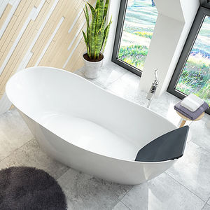 vasca da bagno da appoggio / ovale / in acrilico