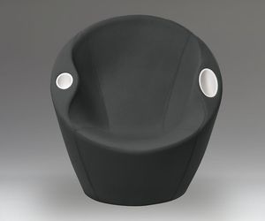 poltrona moderna / in tessuto / ergonomica / con portariviste