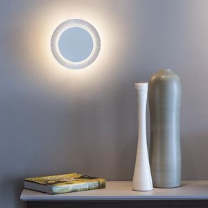 applique moderna / in metallo verniciato / LED / tonda
