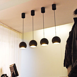 lampada a sospensione / moderna / in metallo / alogena