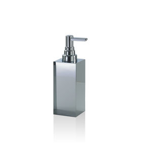 distributore di sapone da parete / in ottone cromato / manuale