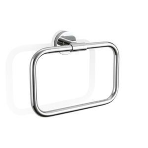 portasalviette ad anello / da parete / in ottone cromato