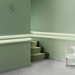 modanatura in poliuretano / quadrata / indoor