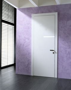 porta da interni / a ventola / in legno / in alluminio