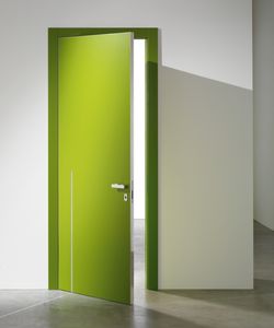 porta da interni / a ventola / in legno / in vetro