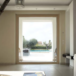 finestra fissa / in legno / in alluminio / con vetro quadruplo