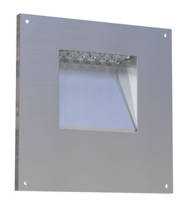 luce da incasso a muro / LED / quadrata / in acciaio inossidabile