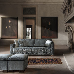 divano letto / art deco / in tessuto / 2 posti
