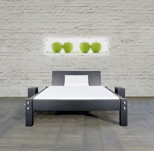 letto standard / doppio / design originale / in legno