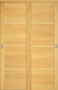 porta per armadio / battente / scorrevole / in quercia