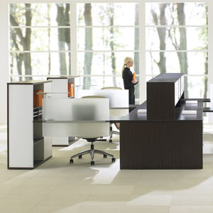 scrivania per open space / in legno / moderna / contract
