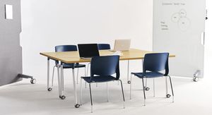 tavolo da lavoro moderno / in laminato / rettangolare / per edifici pubblici