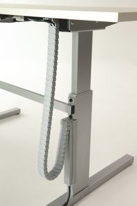 canalina di cablaggio in plastica / per scrivania / professionale / verticale