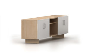 armadio classificatore basso / in laminato / con sportello battente / moderno