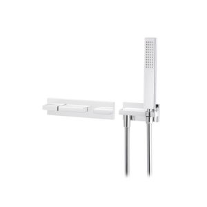 miscelatore doppio comando per doccia / per vasca / da incasso / in nichel