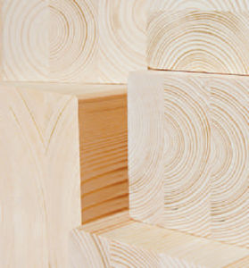 trave in legno / epicea / in legno lamellare / a sezione rettangolare