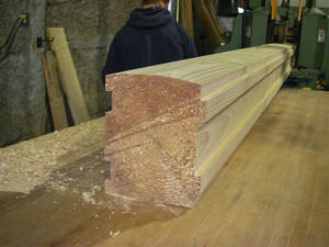 trave in legno lamellare / a sezione simmetrica