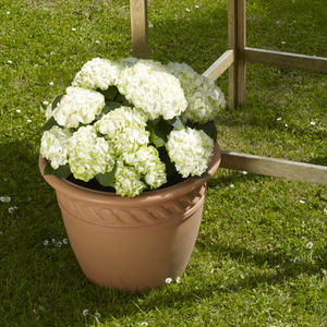 vaso da giardino in resina / rotondo