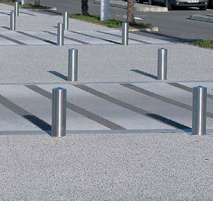 colonna antiparcheggio / in acciaio inossidabile / amovibile / a scomparsa