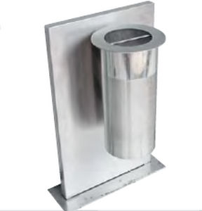 portacenere a muro / in acciaio inox / per esterni / per spazio pubblico
