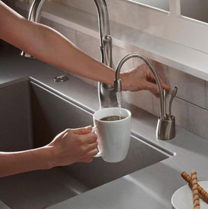 miscelatore per lavabo / in acciaio inox / da cucina / 1 foro