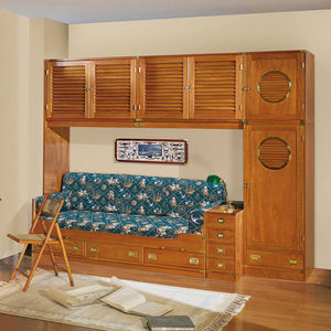 armadio marino / in legno / con ante battenti / per bambini