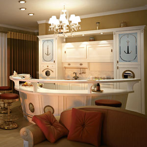 cucina classica / in legno / in vetro / con isola