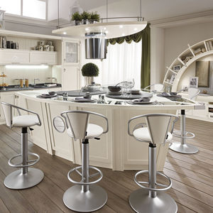 cucina moderna / in legno / in marmo / con isola