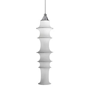 lampada a sospensione / moderna / in alluminio / in tessuto