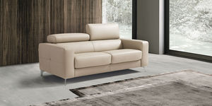 divano letto / moderno / in pelle / in tessuto