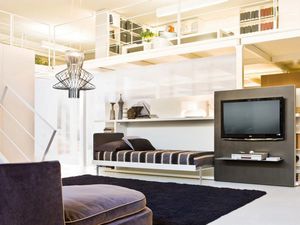 letto singolo / a scomparsa / moderno / in legno