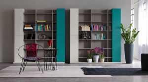libreria moderna / in legno laccato