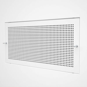 griglia di ventilazione in acciaio inox / in acciaio / rettangolare / bianca