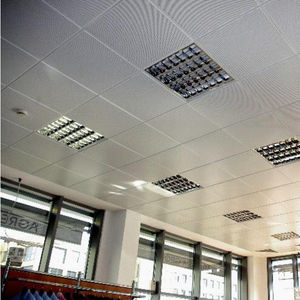 controsoffitto in acciaio / a quadrotte / acustico / ignifugo