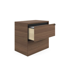 cassettiera per ufficio in legno / in vetro / 3 cassetti / 2 cassetti
