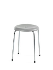sgabello moderno / in pelle / in tessuto / in ABS